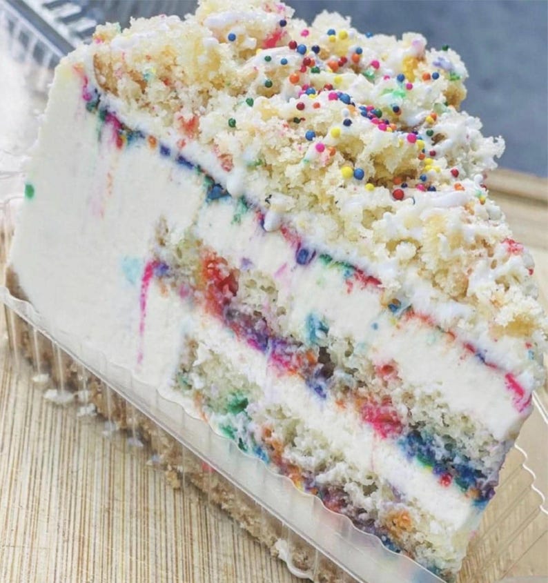 Funfetti Cake Cheesecake: A Festive Dessert Delight Recipe - Etsy