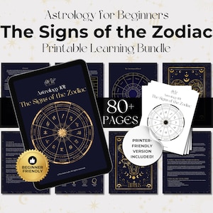 Astrology 101 Guide: Zodiac Signs for Beginners (Digital Download)