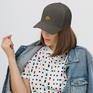 Croissant Embroidered Twill Cap – French Bakery-Inspired Baseball Hat – Structured Unisex Hat for Foodies & Pastry Lovers