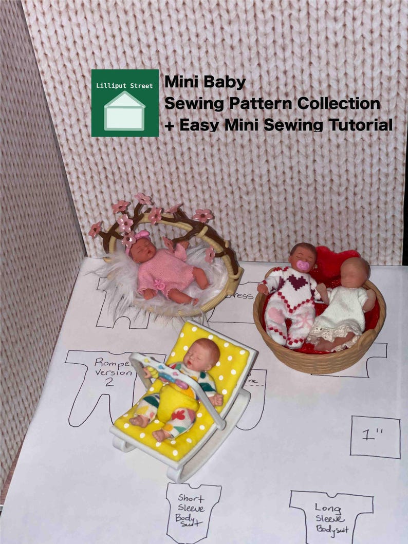 Mini Baby Sewing Pattern Collection and Tutorial - Etsy