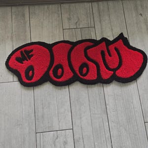 Custom Red Doom Rug