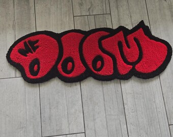Custom Red Doom Rug
