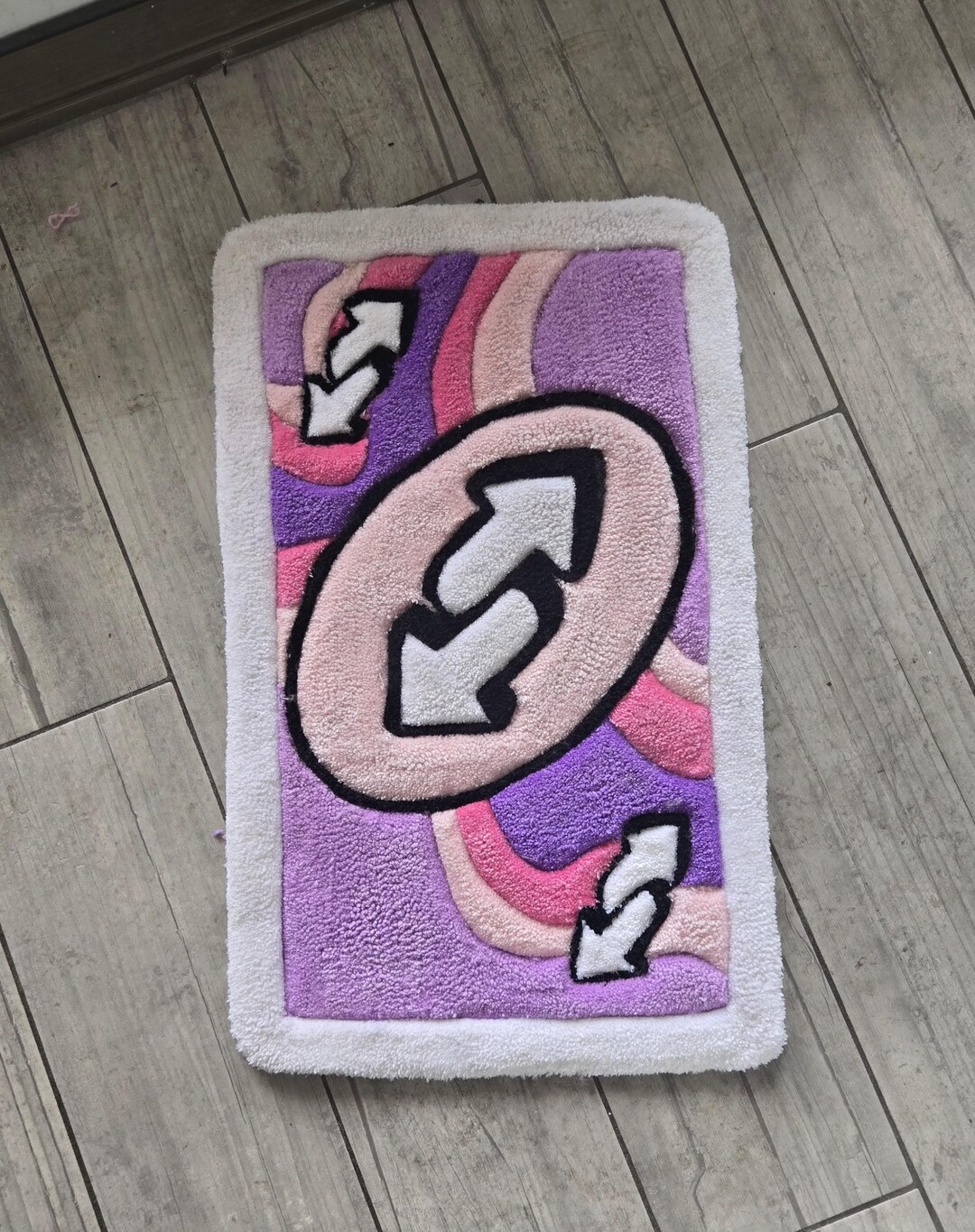Custom Tufted Uno Reverse Rug - Etsy