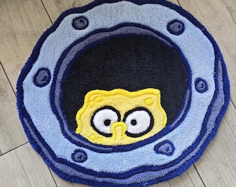 Custom Sponge Bob Tufted Rug