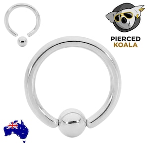 2Pcs Surgical Steel 20G -10G Captive Ball Closure Hoop Segment Ring Helix Tragus Septum Clicker Nose Earrings Body Piercing Jewellery
