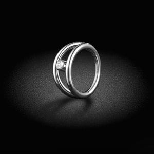 2pcs Titanium Gem Split Hinged Hoop Segment Ring Earrings Body Piercing Jewellery