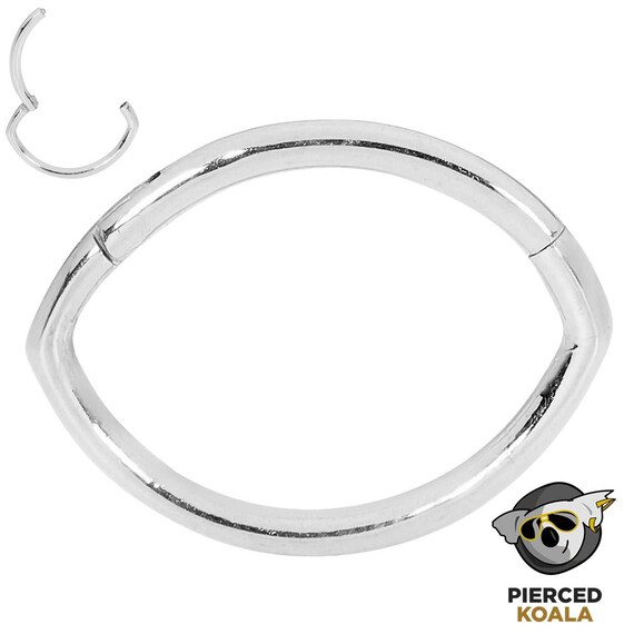 316L Surgical Steel Hinged Segment Ring - Body Piercing Hoop For Ear, Nose, Eyebrow & More