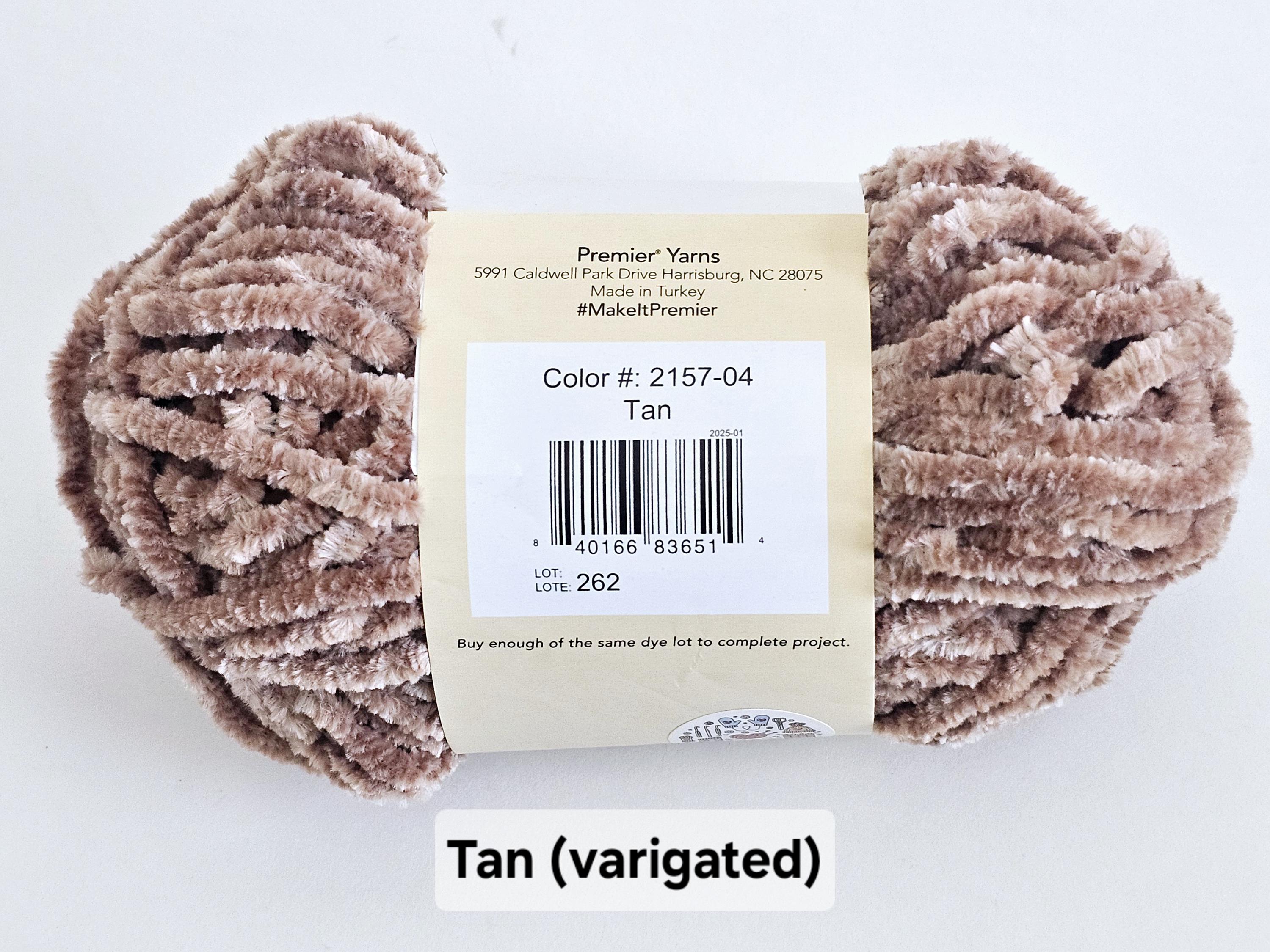 Premier Just Chenille Yarn 65yd, 1.76oz Soft Velvety Soft Chunky