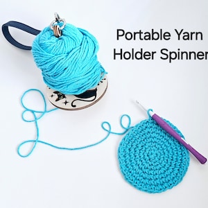 Portable Yarn Holder Spinning Wrist Hanger for Yarn Storage Holder Prevents Yarn Tangles Gift for Crocheter or Knitter Tools for Travel