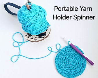 Portable Yarn Holder Spinning Wrist Hanger for Yarn Storage Holder Prevents Yarn Tangles Gift for Crocheter or Knitter Tools for Travel