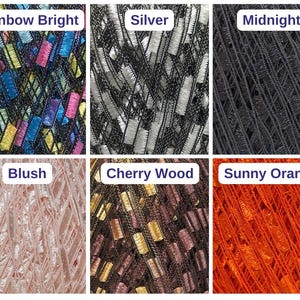 Trellis Ladder Yarn 24 Colors YOU CHOOSE for Knitting & Crocheting Yarn Necklaces, 1 Full Skein 164 yds, Ice Yarns Brand, Lattice Thread