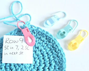 Note Holder Stitch Markers Set for Crochet or Knitting Note Keeping Place Marker Paper Holder Locking Safety Pin Crochet Accessories Tools