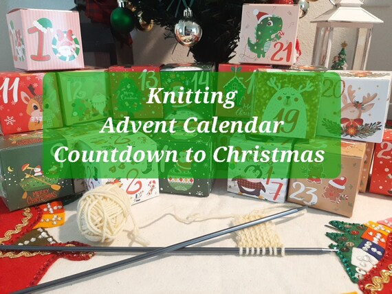 Countdown Advent Calendar for KNITTERS 24 Boxes Knitting Tools Accessories Yarn Christmas Gift Surprise Each Day Holiday Countdown - Etsy