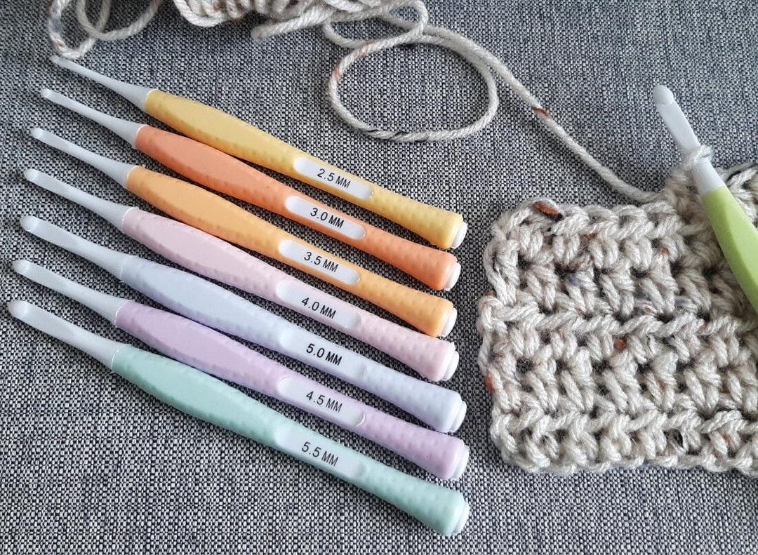 Herramientas Bordado Ganchillo Kit Ganchos Crochet 3 Piezas - Mango Madera Y Acero Inoxidable | Para Bordado Y Lentejuelas Herramientas Crochet Abalorios