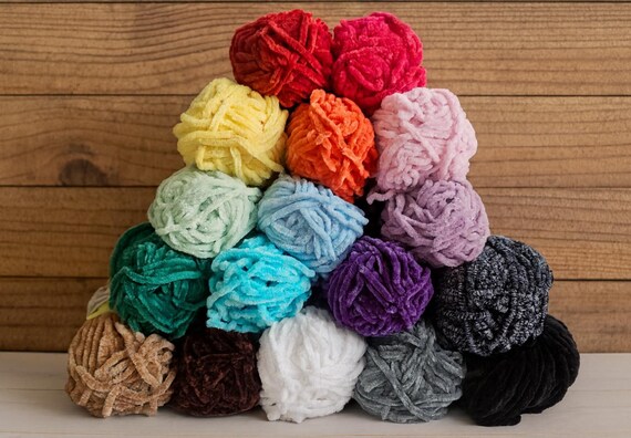 Premier Just Chenille Yarn 65yd, 1.76oz Soft Velvety Soft Chunky