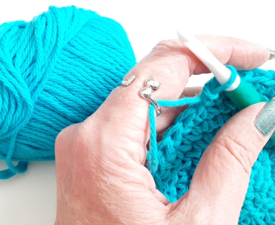 Yarn Ring Cat Kitty Ears Adjustable Size Crochet Ring Beginner Knitting Hot