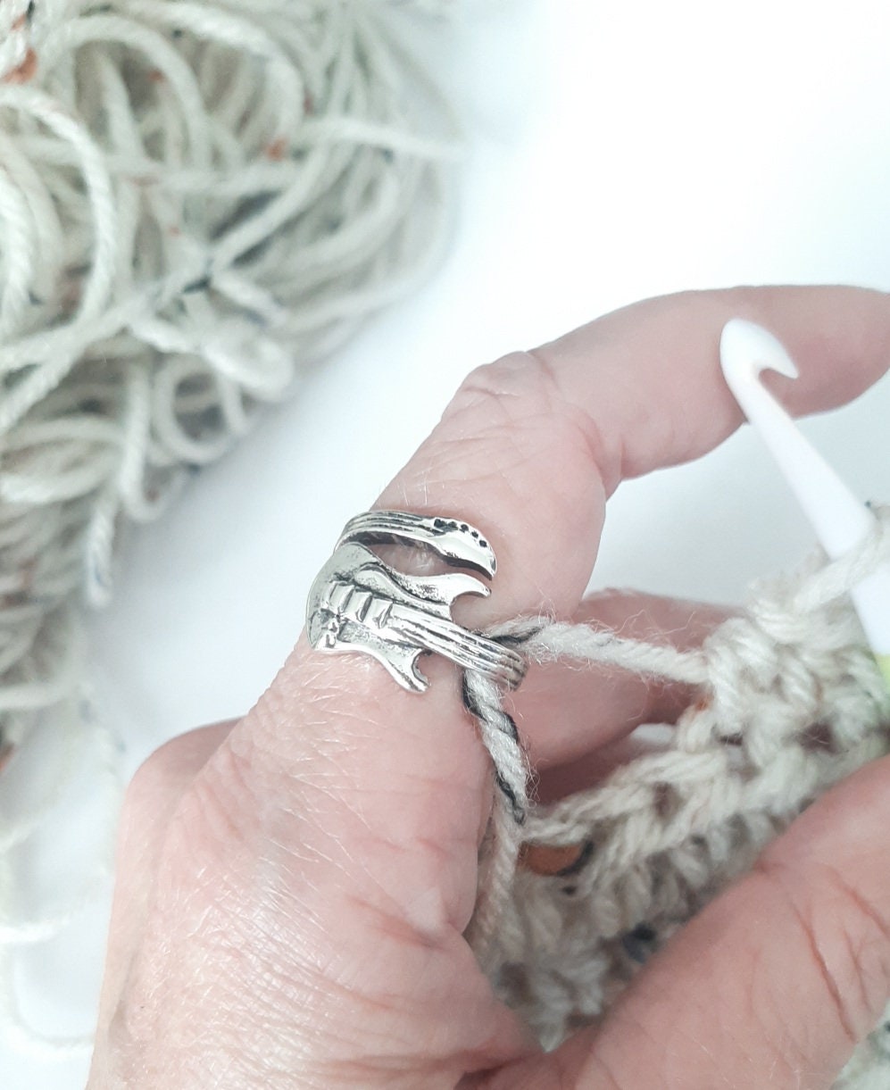 Silver Yarn Tension Ring Peacock, Swan, Music Note, Cat Style