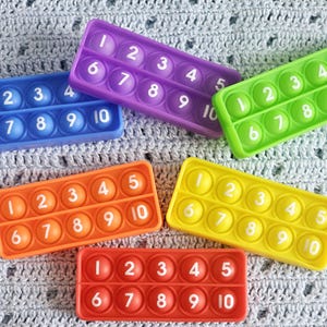 Numbered Pop Fidget Row Counter for Knitting and Crocheting Progress Keeper for Counting Rows Track Rows Knitting Tools Knit Accessories