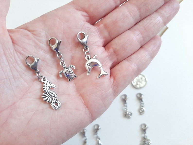 15 Handmade Sea Life/nautical Stitch Markers for Crochet or Etsy