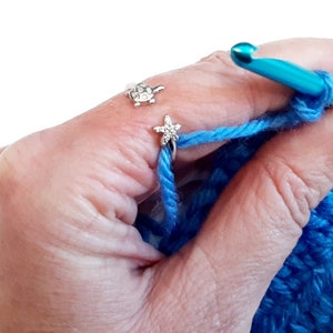 Yarn Tension Ring Octopus Adjustable Ring Size 6-10 Beginner Crocheting Gift