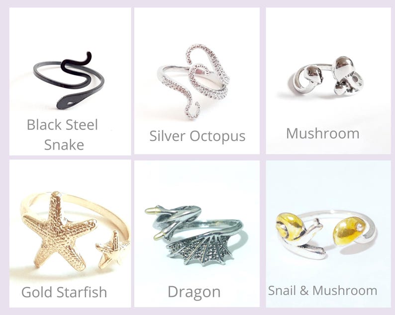 Silver Yarn Tension Ring Peacock, Swan, Music Note, Cat Style-Adjustable-Beginner Knitting Crocheting Gift-Crochet Tension Regulator Tool image 6