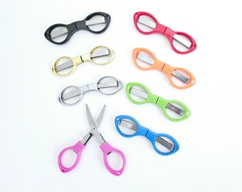 Folding Craft Scissors Retractable Shears for Travel Thread Trimmer Sharp Yarn Cutter Mini Scissors for Yarn, Nurses, Embroidery, Sewing