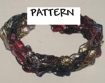 Trellis Yarn Bracelet Crochet PATTERN