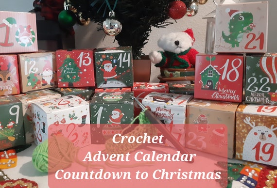 Countdown Advent Calendar for CROCHETERS 24 Boxes Crochet Tools Accessories Yarn Christmas Gift Surprise Each Day Holiday Countdown - Etsy