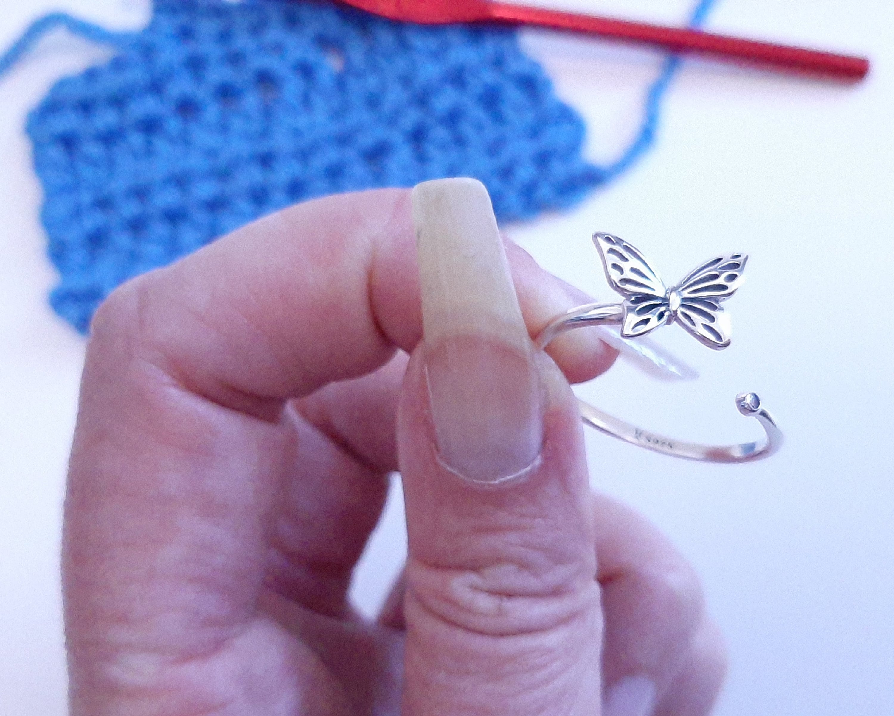 Silver Yarn Tension Ring Peacock Swan Music Note Cat 