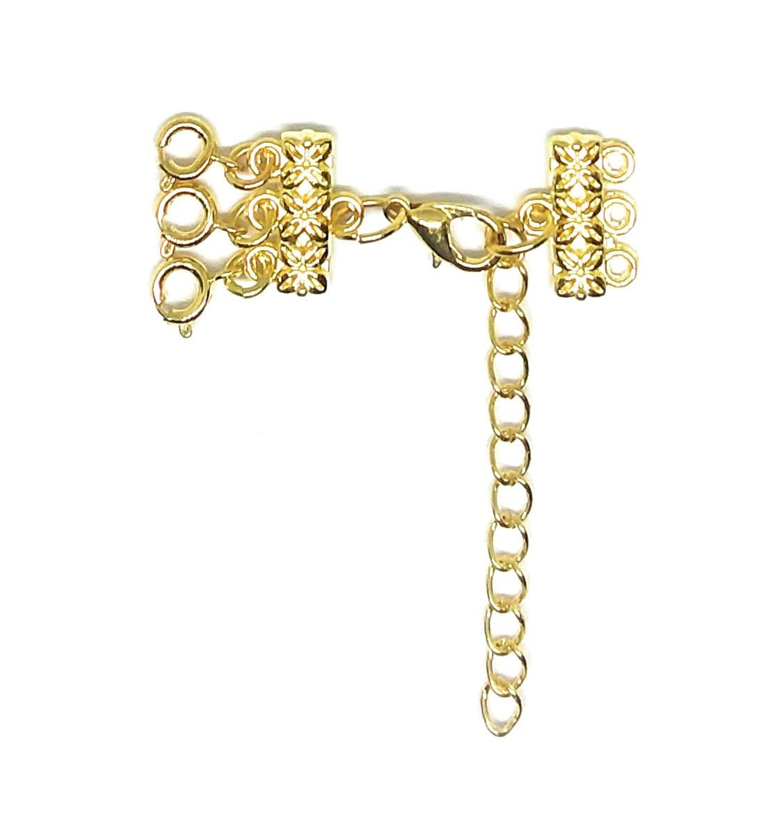 Decorative Layered Necklace Spacer Clasp Detangles & Separates Etsy