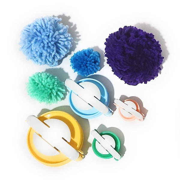 4pc Pompom Maker Gift Set Different Size Yarn Fluff Ball DIY Yarn Tool for Making Yarn Balls Yarn Easy Craft for Kids