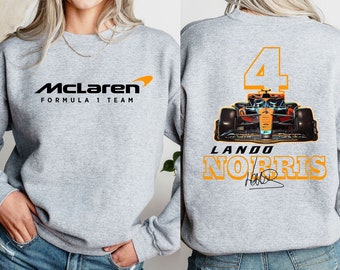 Sudadera Lando Norris Fórmula Uno, Sudadera F1 Dos Lados, Camisa Lando Norris, Suéter Norris F1, Lando Norris 4, Camisa F1 Dos Lados