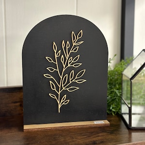 Floral Arched Stand, Arch Home Sign, Retro Home Decor, Boho Home Sign, Home Decor Accents, Handmade Signs, Dome Shaped Sign, Arch Sign Stand