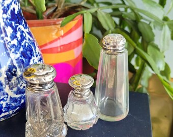 カットガラス製嗅ぎ塩ボトル 3個セット