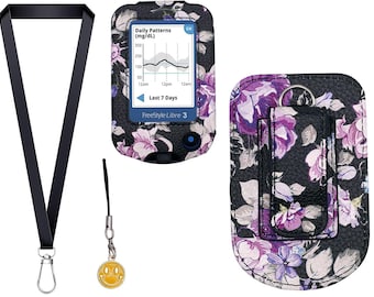 3-in-1 set Patterned case for Freestyle Libre 3 Freestyle Libre 2 Freestyle Libre 14day