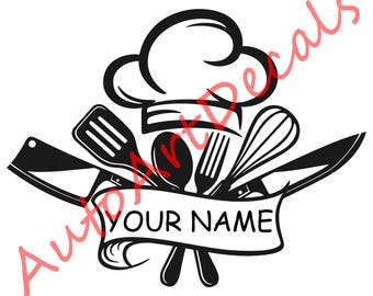 Personalized Chef Decal