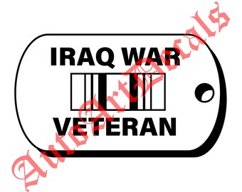 Iraq War Veteran Decal
