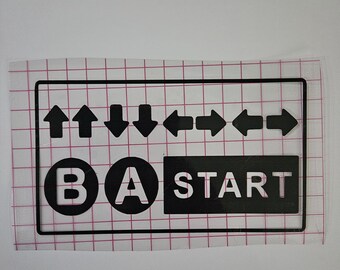 Konami Code Decal