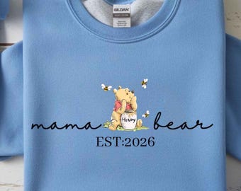 Sudadera de Mamá Osa, Fecha de Establecimiento Personalizada