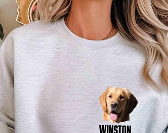 Sudadera con retrato de mascota personalizado: regalo personalizado para mamá perruna