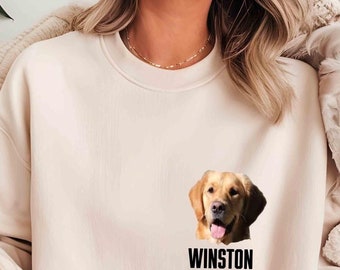 Sudadera con foto de mascota personalizada: camiseta personalizada con nombre de gato o perro
