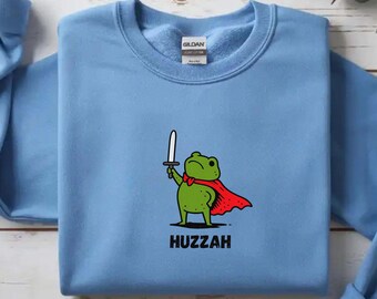 Sudadera Huzzah Frog, divertida rana medieval