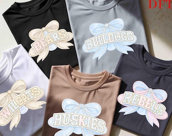 Sudadera con lazo de mascota, Coquette Team Spirit