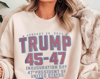 Sudadera del Día de la Inauguración de Trump en 2025 - 47.º presidente de EE. UU.