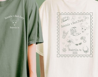 Camisetas divertidas de despedida de soltera del oeste, camisetas vaqueras modernas para despedida de soltera, camisetas campestres para despedida de soltera, camisetas de Nashville Bach, colores cómodos
