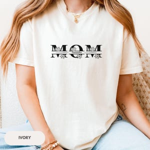 Camiseta personalizada para mamá, camiseta personalizada para mamá con nombre de niño, camiseta personalizada para mamá, regalo para el día de la madre, camiseta personalizada para mamá, colores cómodos