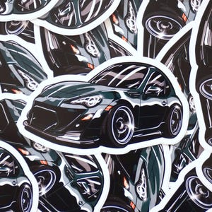Lunatics Ridge Green FRS / BRZ / GT86 Stance Car 4-Inch Vinyl Sticker
