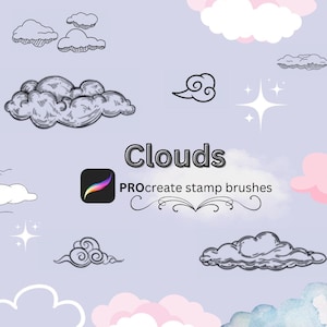 Procreate Clouds stamps brushes