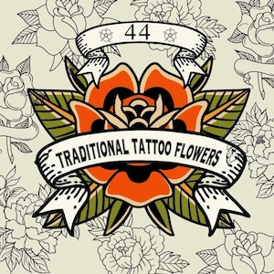 Tattoo Flowers Procreate Stamps