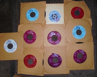 Lot 10 vintage Hawaiian records 45 49th state waikiki records vintage collectibles
